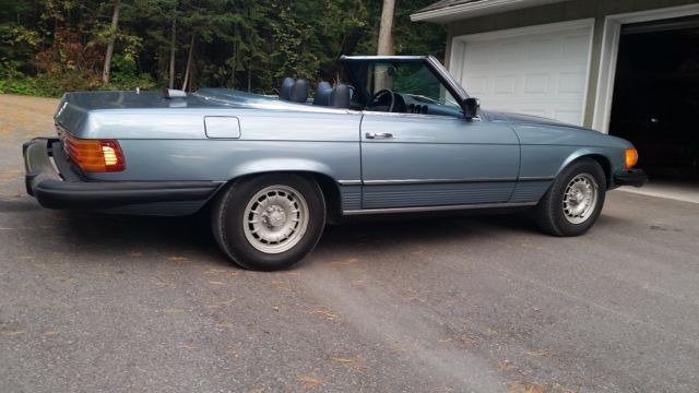 1979 Blue Mercedes-Benz SL-Class Convertible