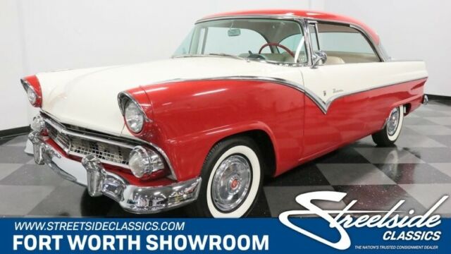 1955 Red Ford Fairlane Coupe