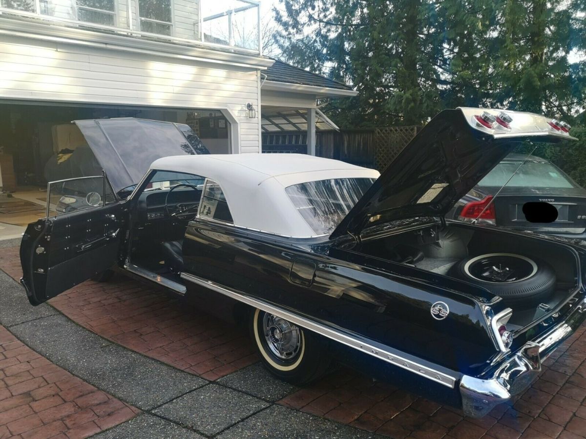 1963 Tuxedo Black Chevrolet Impala Two Door Convertible