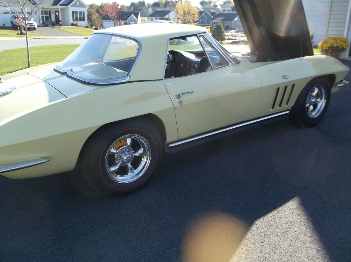 1965 Yellow Chevrolet Corvette Convertible