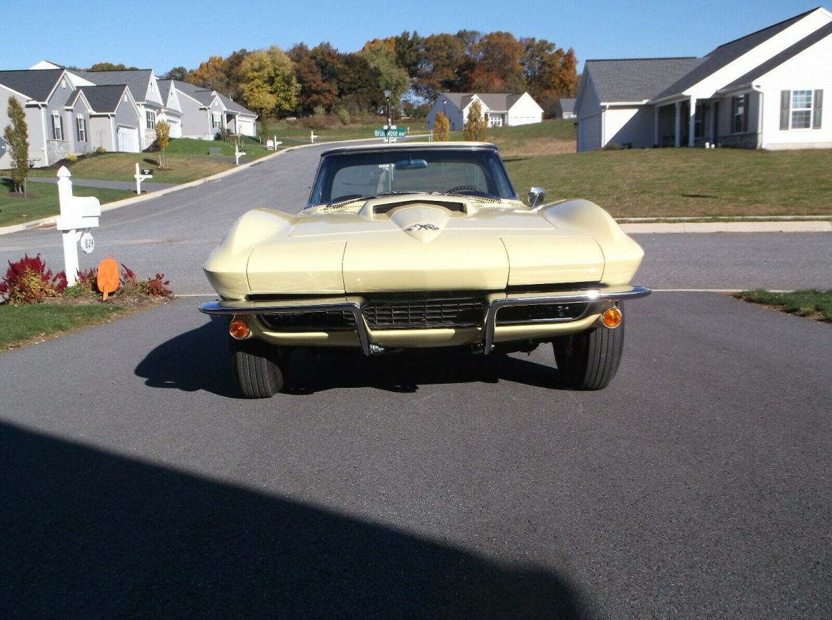 1965 Yellow Chevrolet Corvette Convertible
