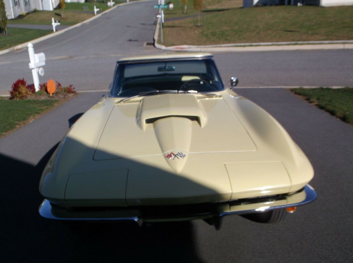 1965 Yellow Chevrolet Corvette Convertible