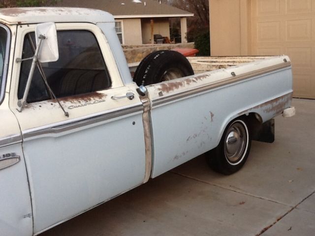 1965 Light blue/cream Ford F-100 Standard Cab Pickup