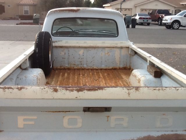 1965 Light blue/cream Ford F-100 Standard Cab Pickup
