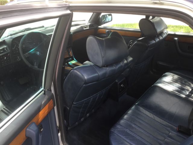1985 Silver BMW 7-Series Sedan