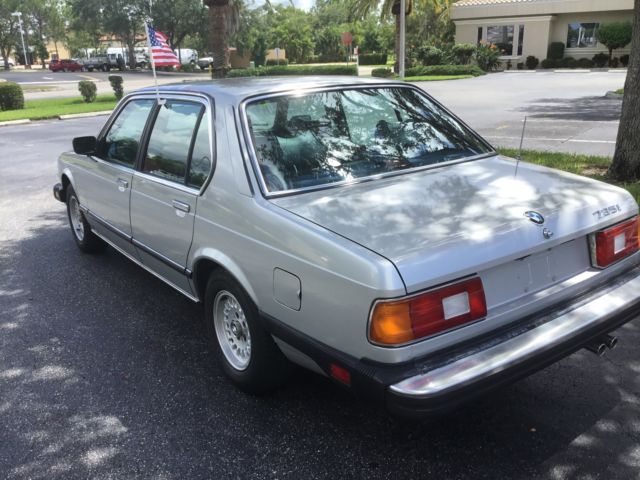 1985 Silver BMW 7-Series Sedan