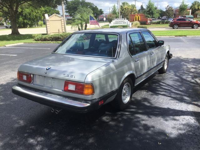 1985 Silver BMW 7-Series Sedan