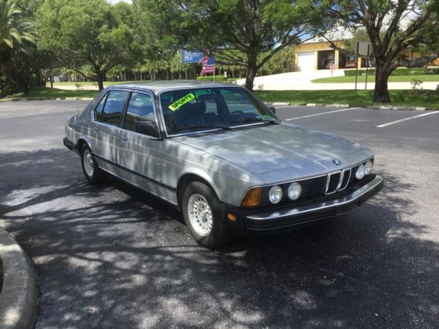 1985 Silver BMW 7-Series Sedan
