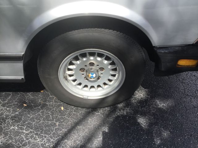 1985 Silver BMW 7-Series Sedan