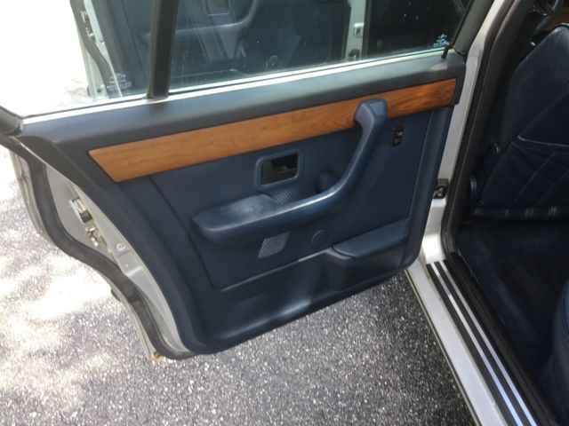 1985 Silver BMW 7-Series Sedan