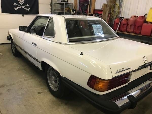1976 White Mercedes-Benz SL-Class Convertible