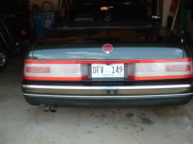 1993 Green Cadillac Allante Convertible