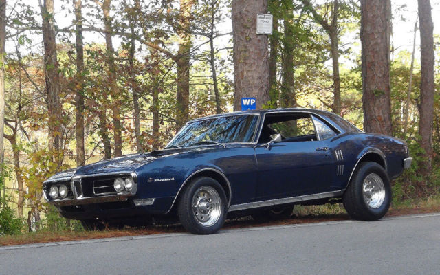 1968 Blue Pontiac Firebird Coupe