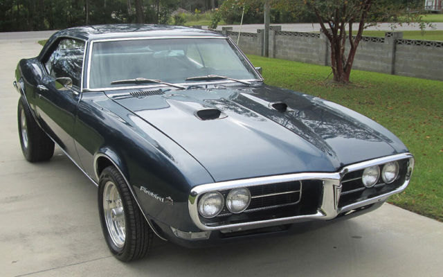 1968 Blue Pontiac Firebird Coupe