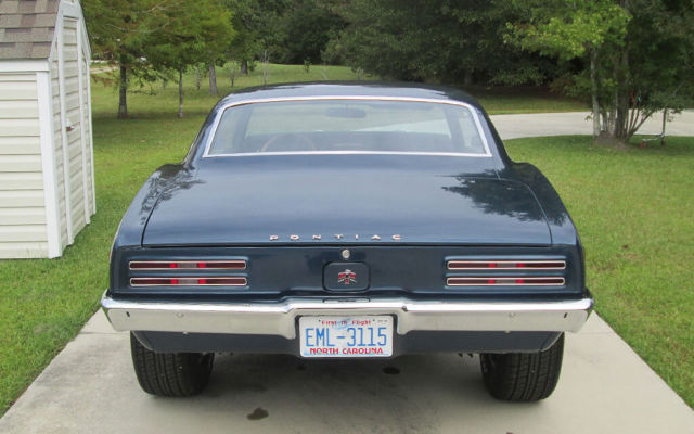 1968 Blue Pontiac Firebird Coupe