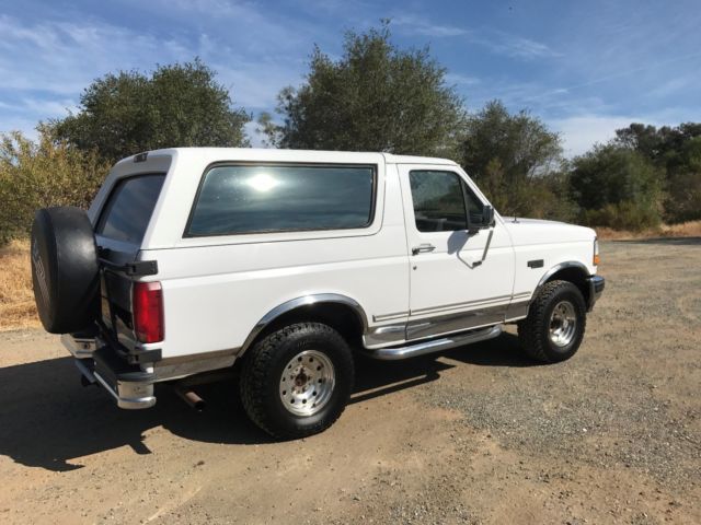 1994 White Ford Bronco SUV
