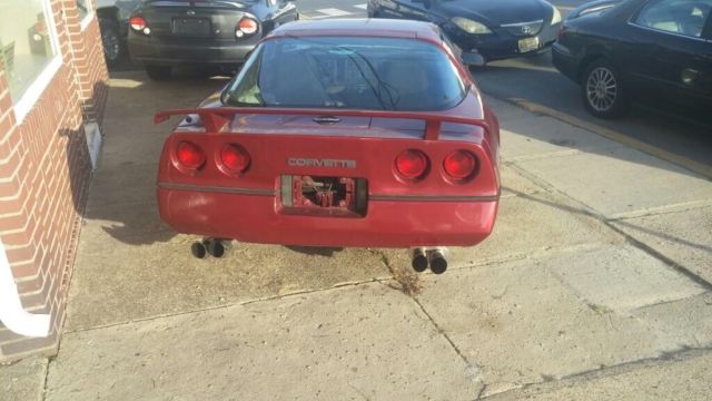 1984 Red Chevrolet Corvette T-tops