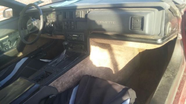 1984 Red Chevrolet Corvette T-tops