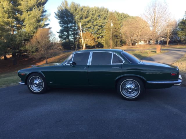 1973 Green Jaguar XJ6 4 door sedan