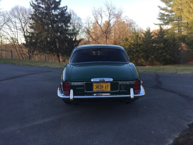 1973 Green Jaguar XJ6 4 door sedan