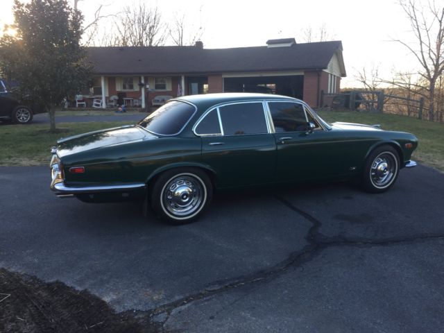 1973 Green Jaguar XJ6 4 door sedan
