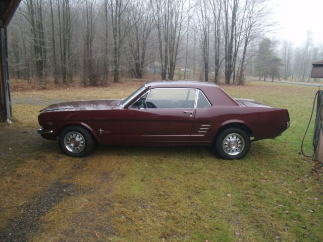 1966 Burgundy Ford Mustang Coupe