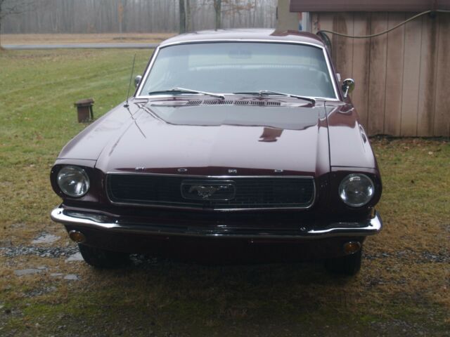 1966 Burgundy Ford Mustang Coupe