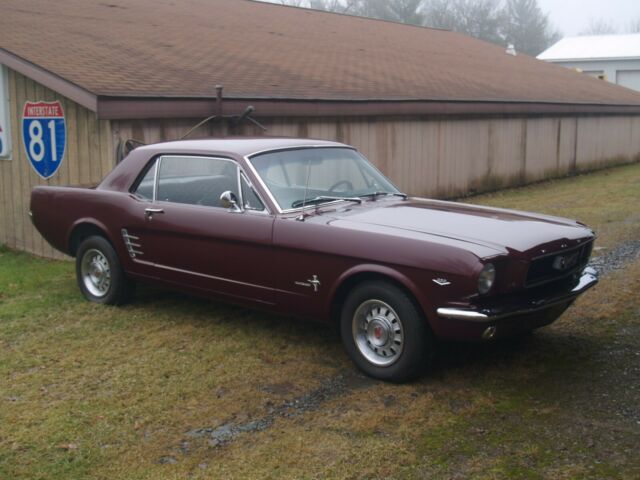 1966 Burgundy Ford Mustang Coupe