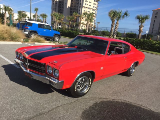1970 Red Chevrolet Chevelle Coupe