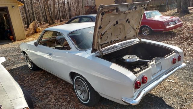 1966 White Chevrolet Corvair Coupe