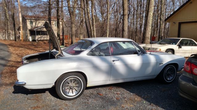 1966 White Chevrolet Corvair Coupe