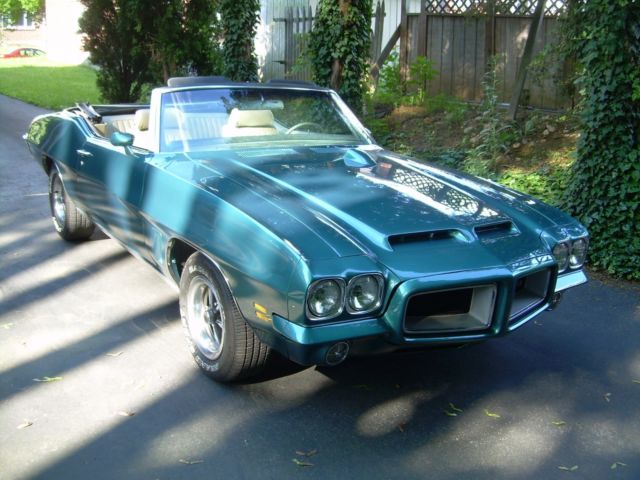 1972 Green Pontiac Le Mans Convertible