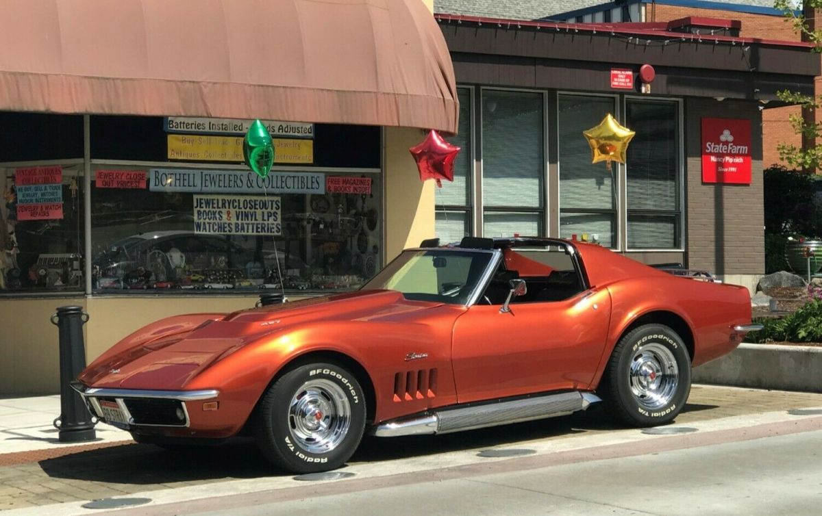 1969 Orange Chevrolet Corvette