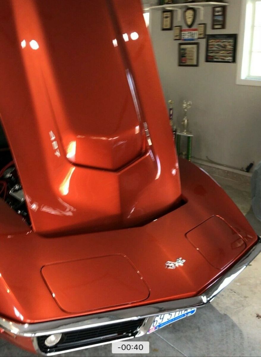 1969 Orange Chevrolet Corvette