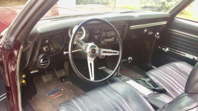 1969 Burgundy Chevrolet Chevelle Convertible 