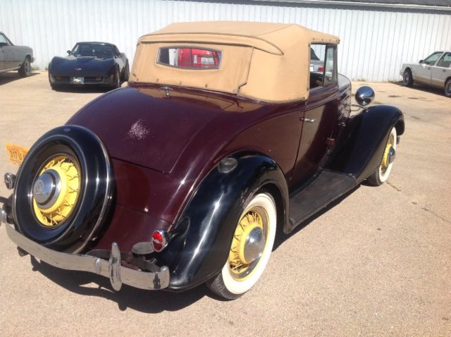 1934 Burgundy Chevrolet Other Convertible
