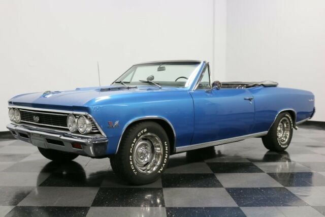 1966 Blue Chevrolet Chevelle Convertible