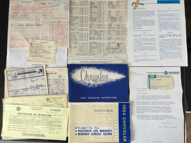1964 red Chrysler 300 Series 4 door
