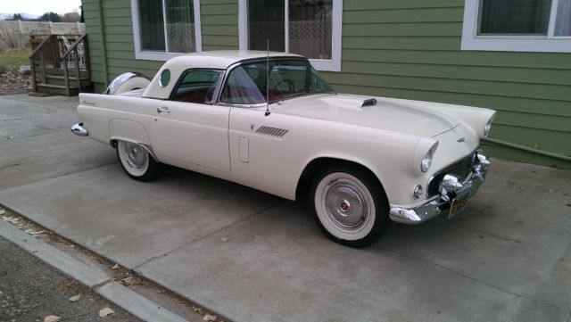 1956 Beige cream Ford Thunderbird Convertible