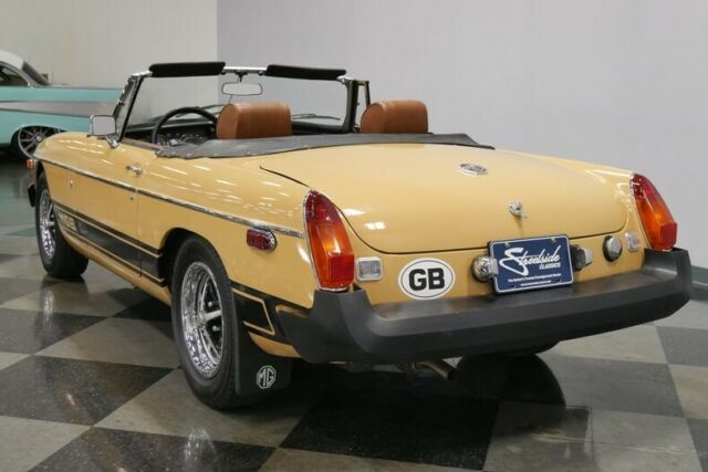 1976 Yellow MG MGB Convertible
