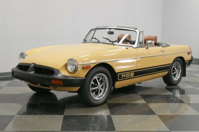 1976 Yellow MG MGB Convertible