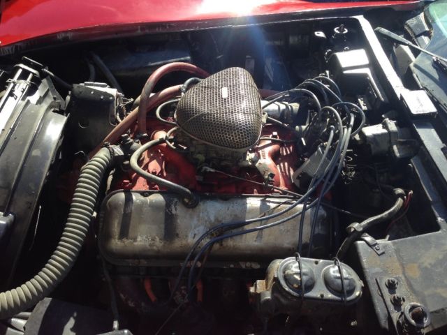 1968 Red Chevrolet Corvette Convertible