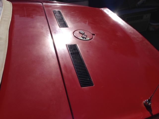 1968 Red Chevrolet Corvette Convertible