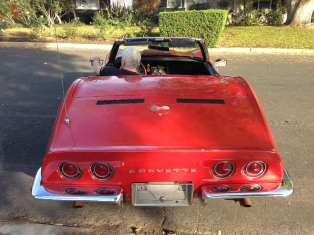 1968 Red Chevrolet Corvette Convertible