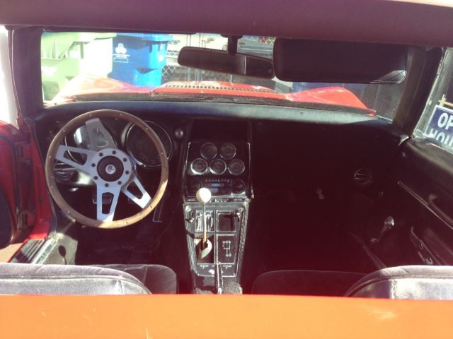 1968 Red Chevrolet Corvette Convertible