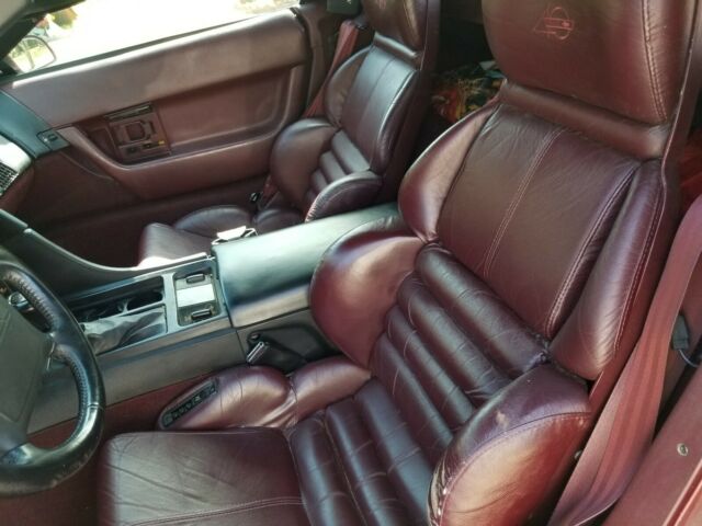 1993 Burgundy Chevrolet Corvette Convertible