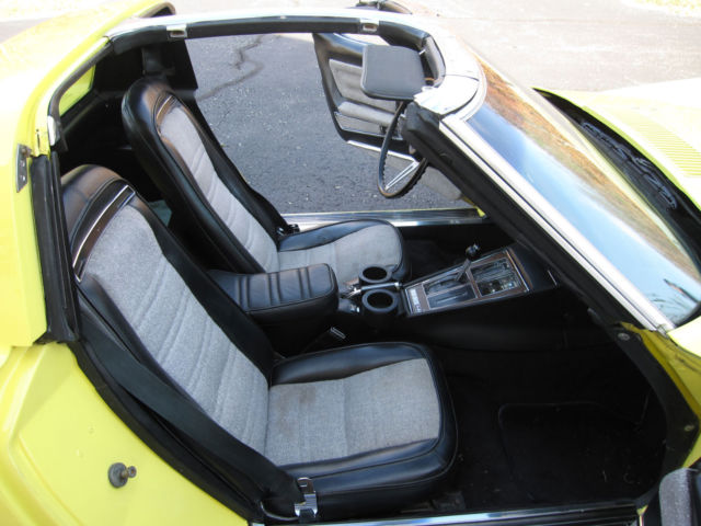 1975 Custom Yellow Chevrolet Corvette Coupe