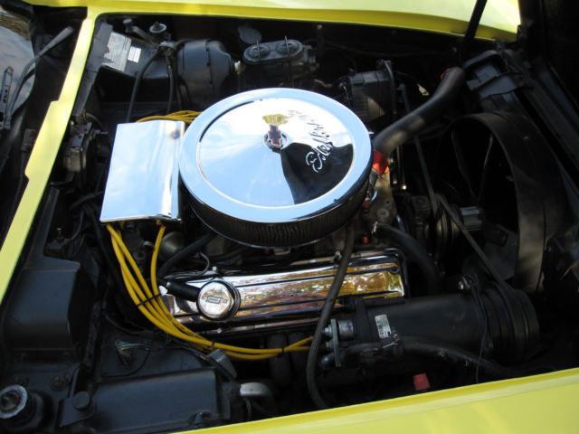 1975 Custom Yellow Chevrolet Corvette Coupe
