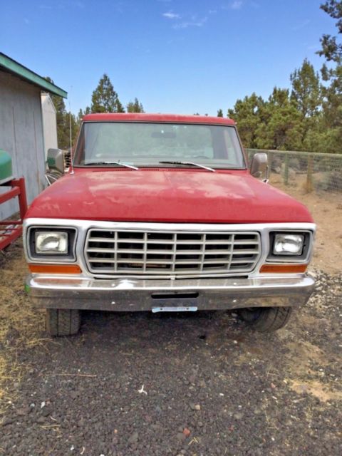 1979 Red Ford Mustang Crew Cab Pickup
