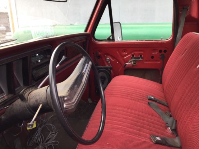 1979 Red Ford Mustang Crew Cab Pickup